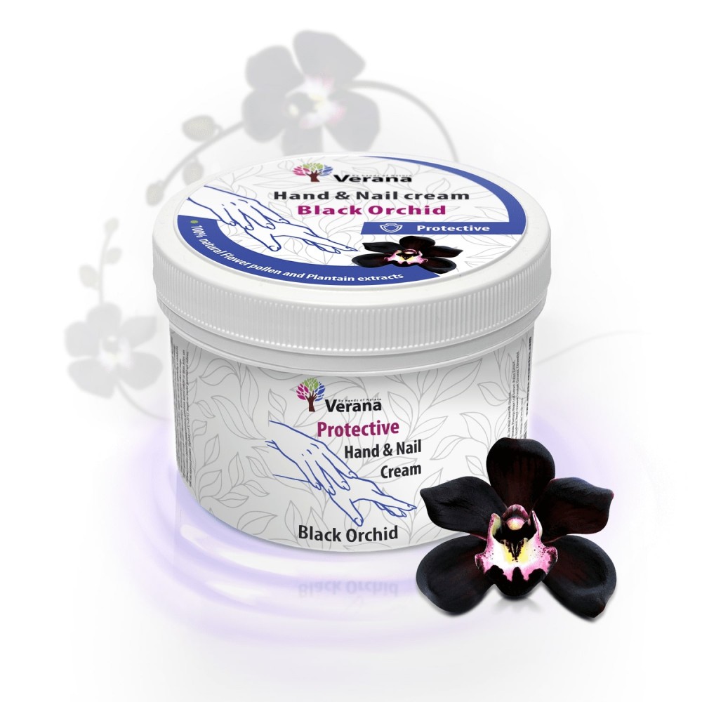 Защитный крем для рук и ногтей Verana Чёрная Орхидея Защитный крем для рук и ногтей Verana Чёрная Орхидея