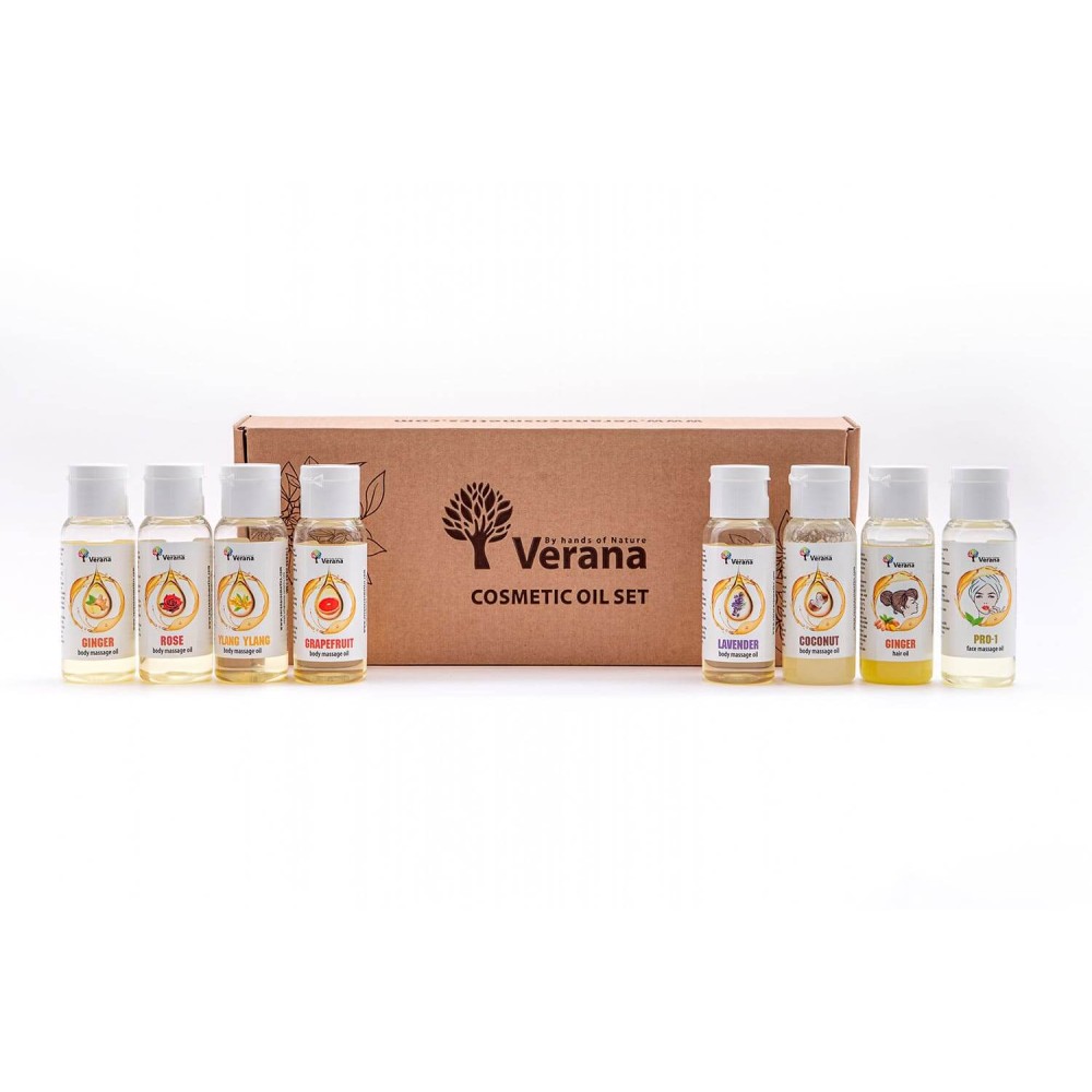 Cosmetic oil set of 8 bottles